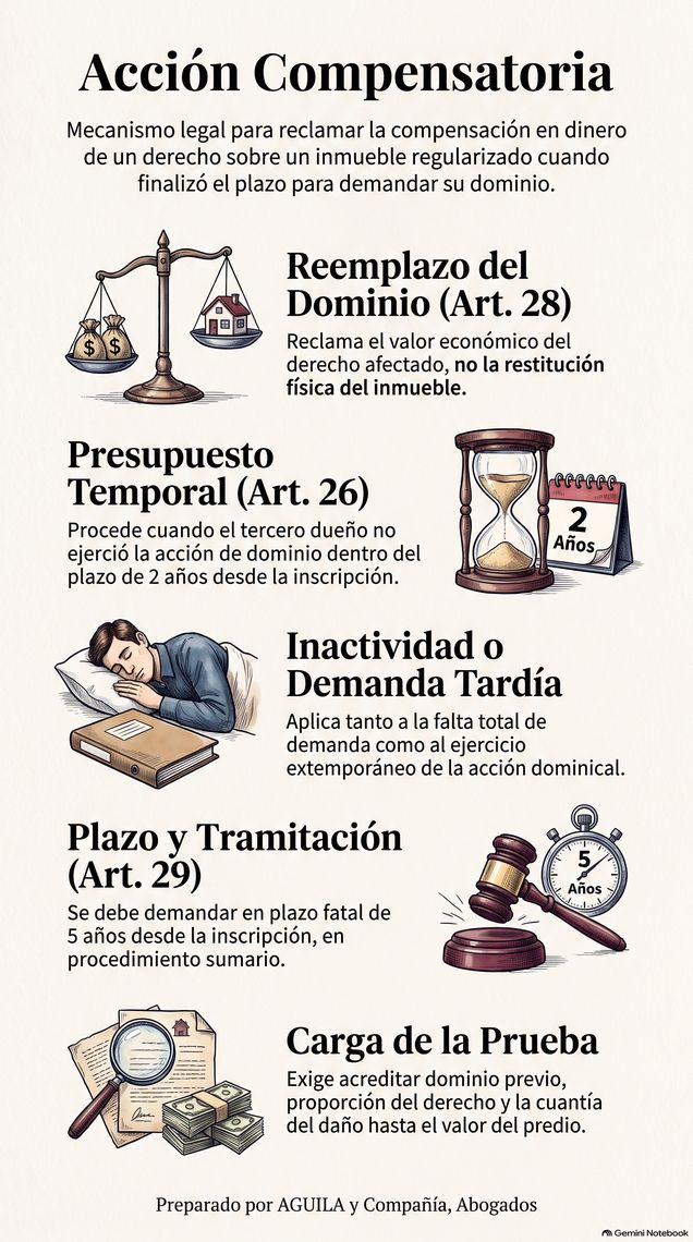 Infografía: la acción compensatoria del artículo 28 del DL 2.695